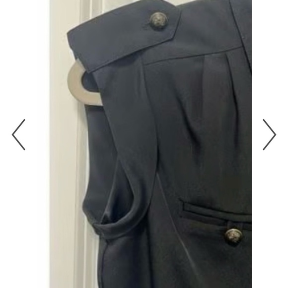 Gianni Bini | Women’s Black Button Down Short Sleeves Shift Dress - Picture 6 of 8